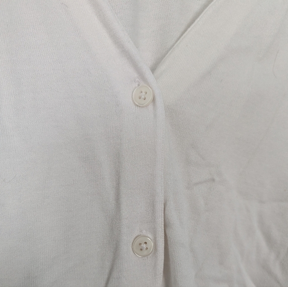 Loft White Button-Up Cardigan - Picture 3 of 4